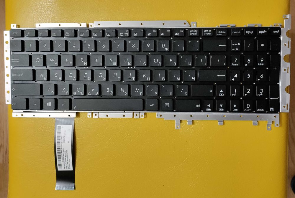 Клавиатура для ноутбука Asus N56; N76; N550; N750; подсветка