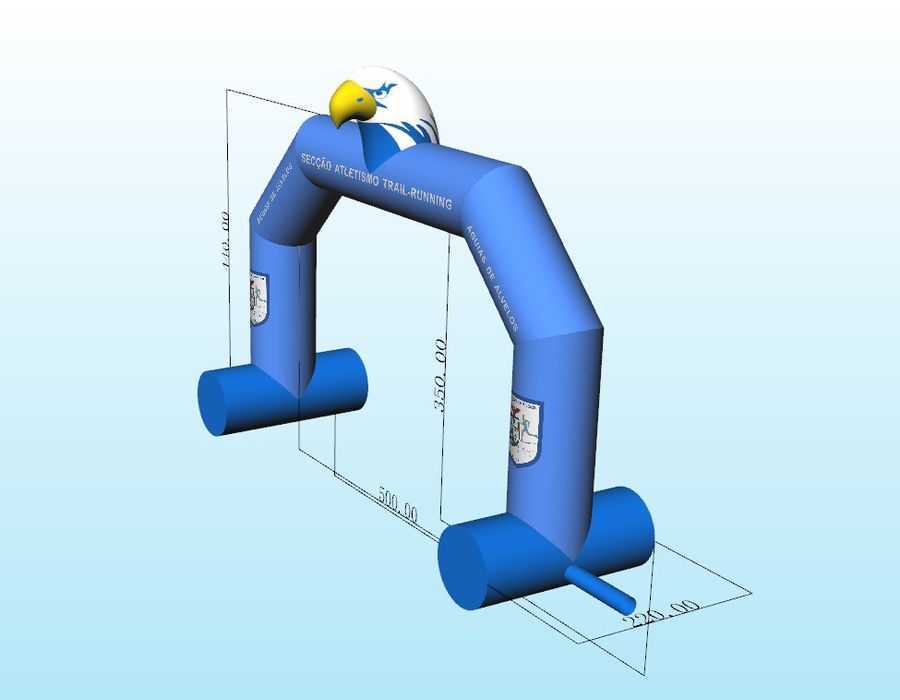 Arco de meta "pórtico" personalizado!