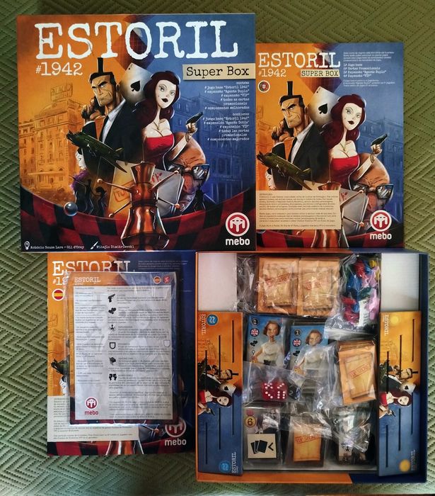 Jogo de Tabuleiro Estoril #1942 Edição Especial Super Box Completo Como Novo