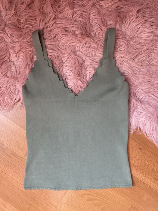 Майка трикотажна зелена