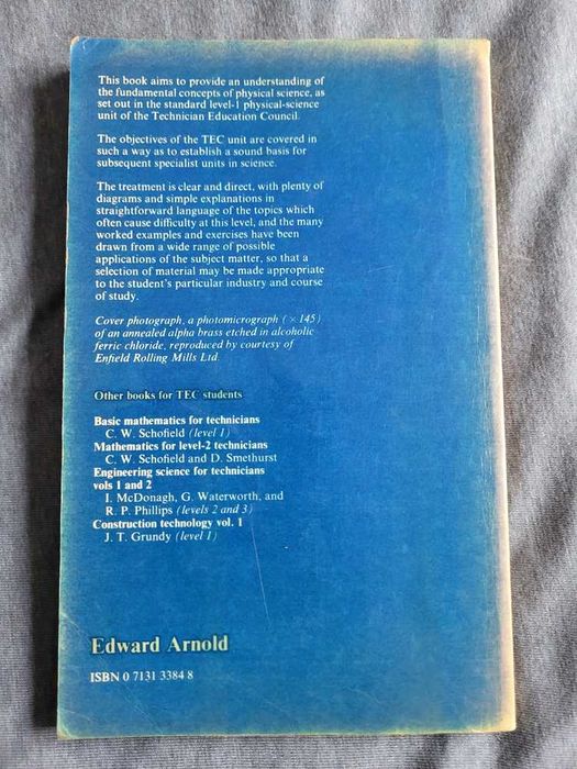 Basic Physical Science for Technicians