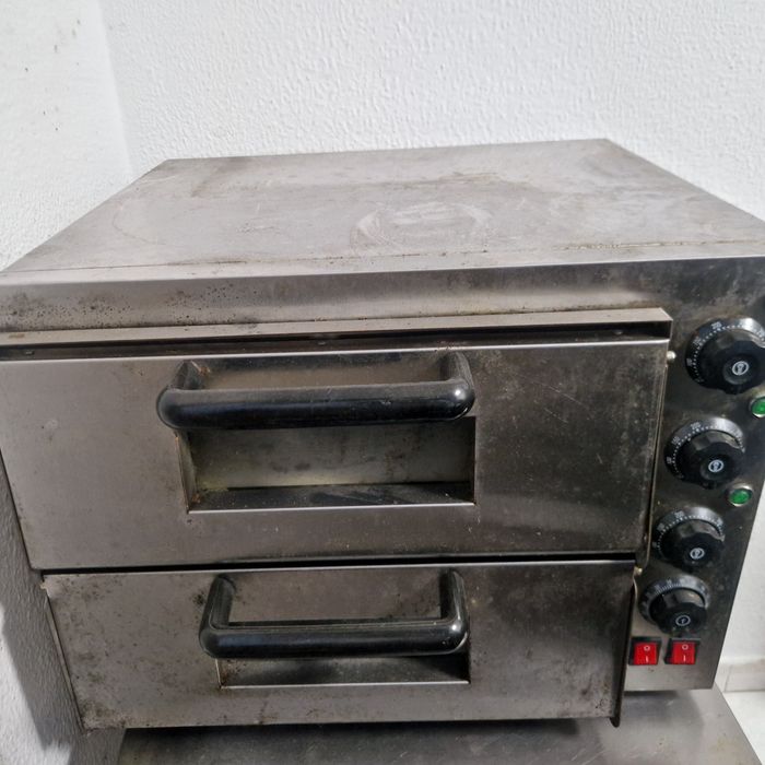 forno de pizza elétrico industrial de duas câmaras