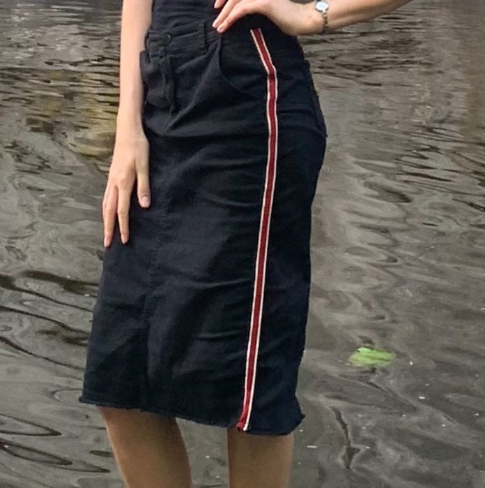 Спідниця міді джинсова