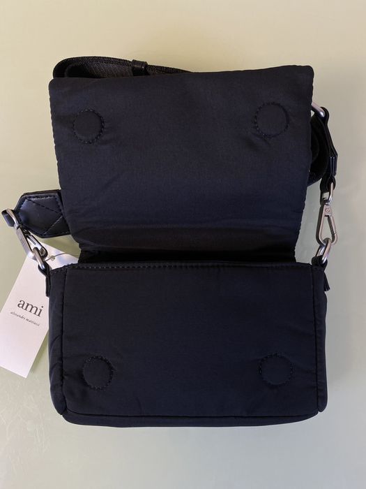Ami Paris Messenger Nylon Small Bag Unisex
