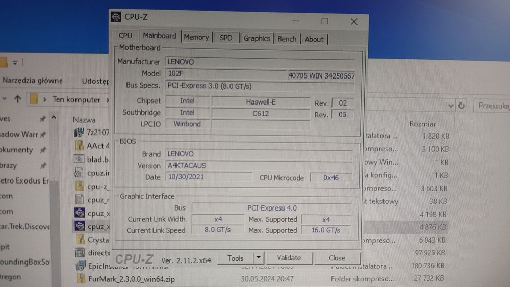 Komputer do gier Lenovo, Radeon RX 6500 XT, Xeon, 16 GB RAM, SSD+HDD