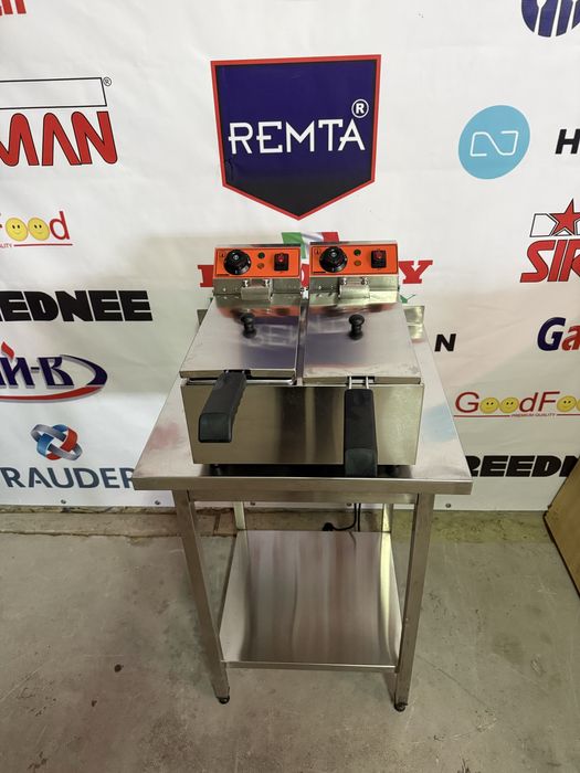 Фритюрниця Подвійна Обєм 6+6 Літрів Reednee Італія!