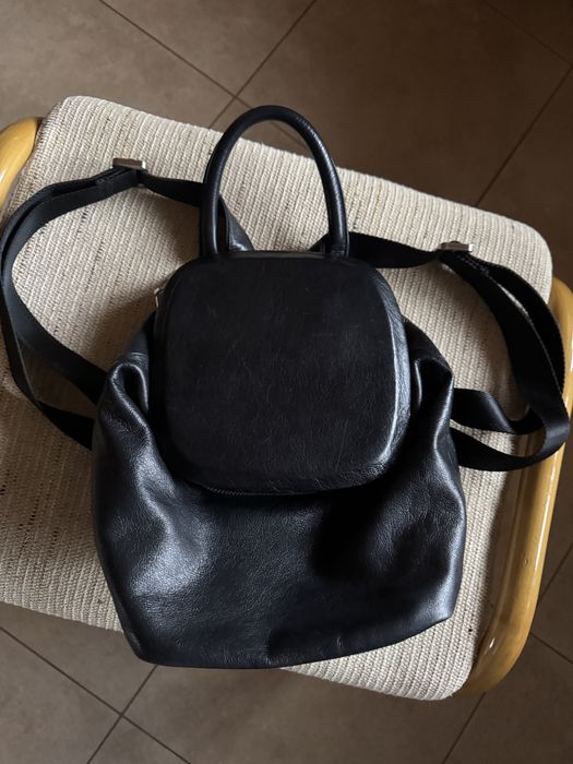 Рюкзак шкіряний чорний