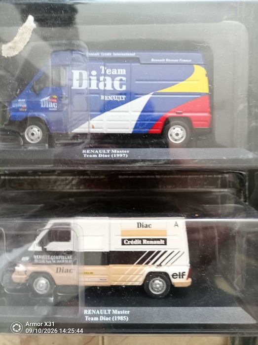 carrinhos miniatura carrinhas de assistencia rally 1/43