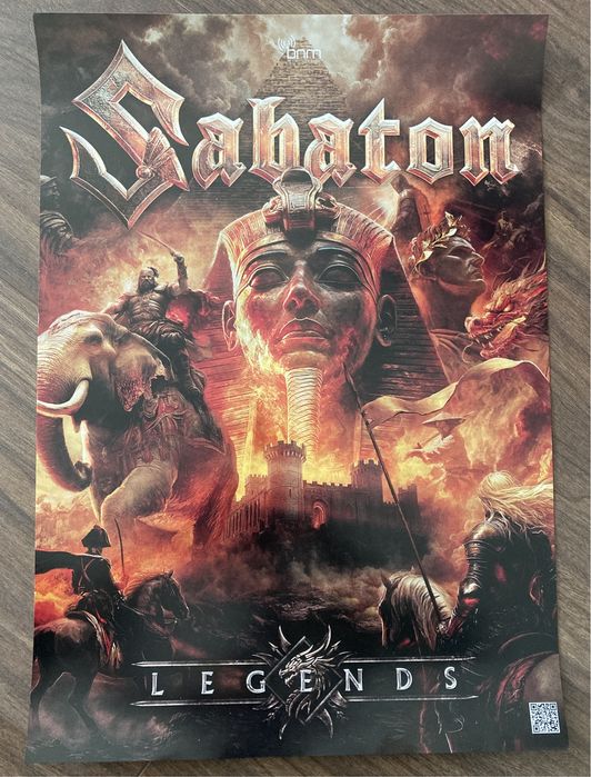 Poster e base para copos Sabaton Legends