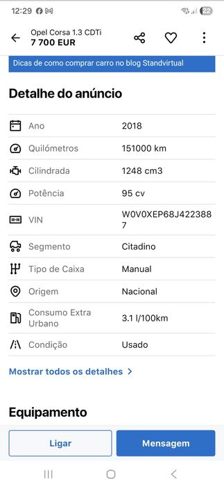 Opel Corsa 1.3CDTI 2018- Económico e fiável Vendo Opel Corsa 1.3 CDTI