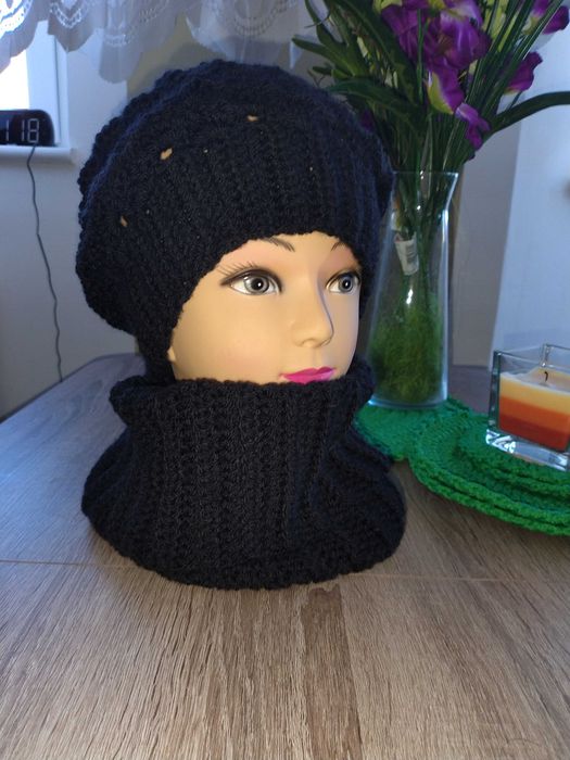 Komplet czapka i komin