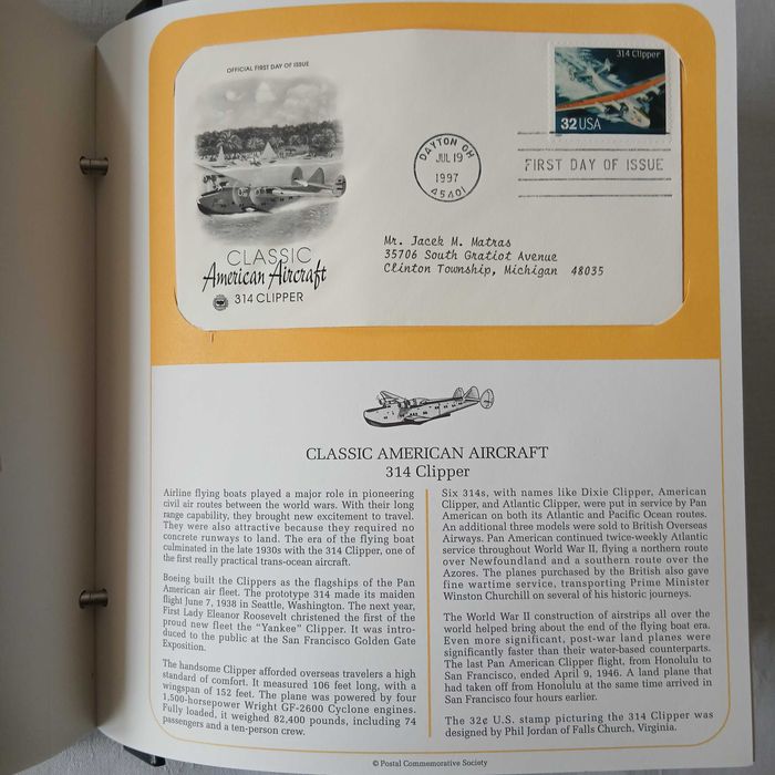 Zbiór FDC z Postal Commemorative Society