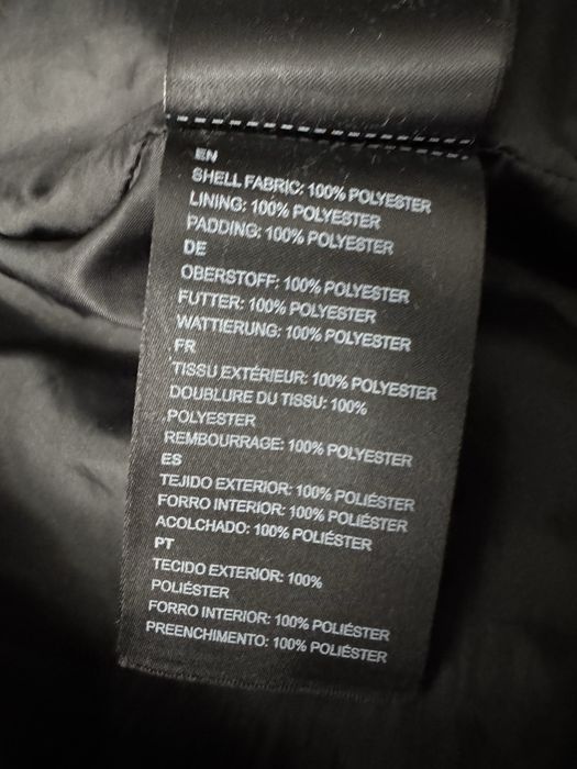 Karl Kani czarna kurtka pikowana ocieplana puffer miś baranek M