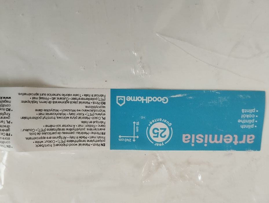 Cokół szafy ,kuchenny biały , Artemisia