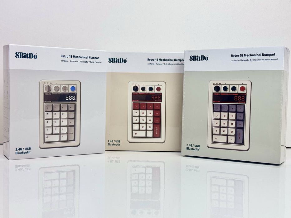 Механічна цифрова клавіатура калькулятор 8BitDo Retro 18 Bluetooth 2.4