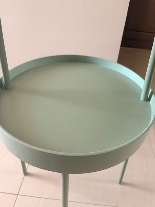 Ikea Burvik stolik miętowy