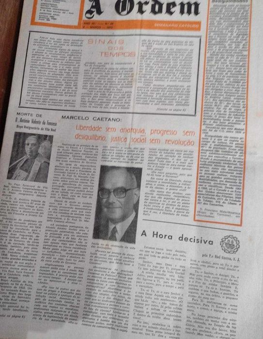 Jornal A Ordem - Anos 70 - 120 unidades
