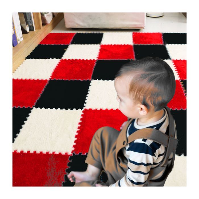 puzzle dywanowe BASIC czerwony