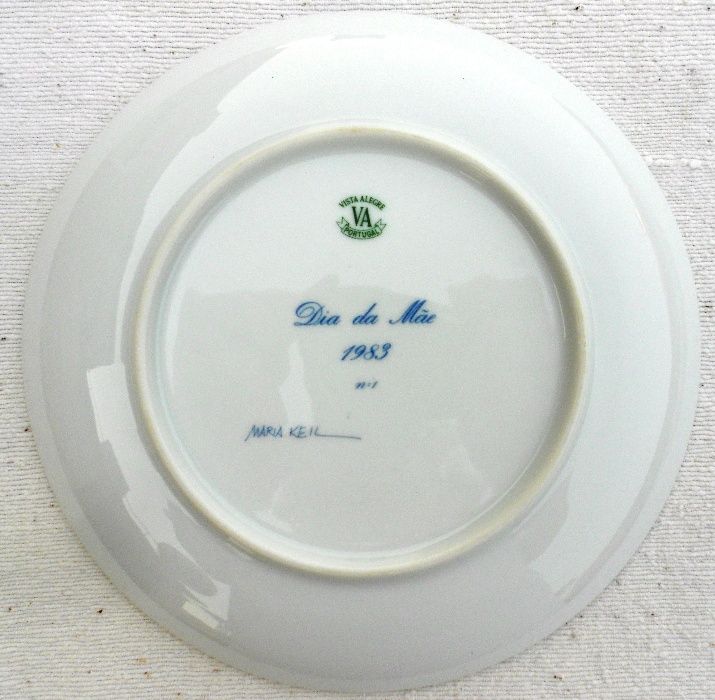 Prato DIA DA MÃE V.A. 1983 Maria Keil