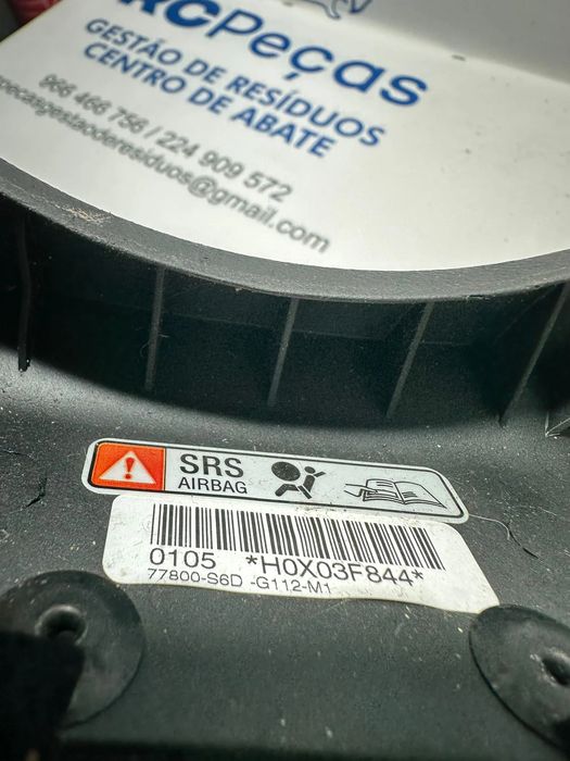 Airbag Volante Condutor Original Honda Civic 7 77800S6D 2001 - 2005