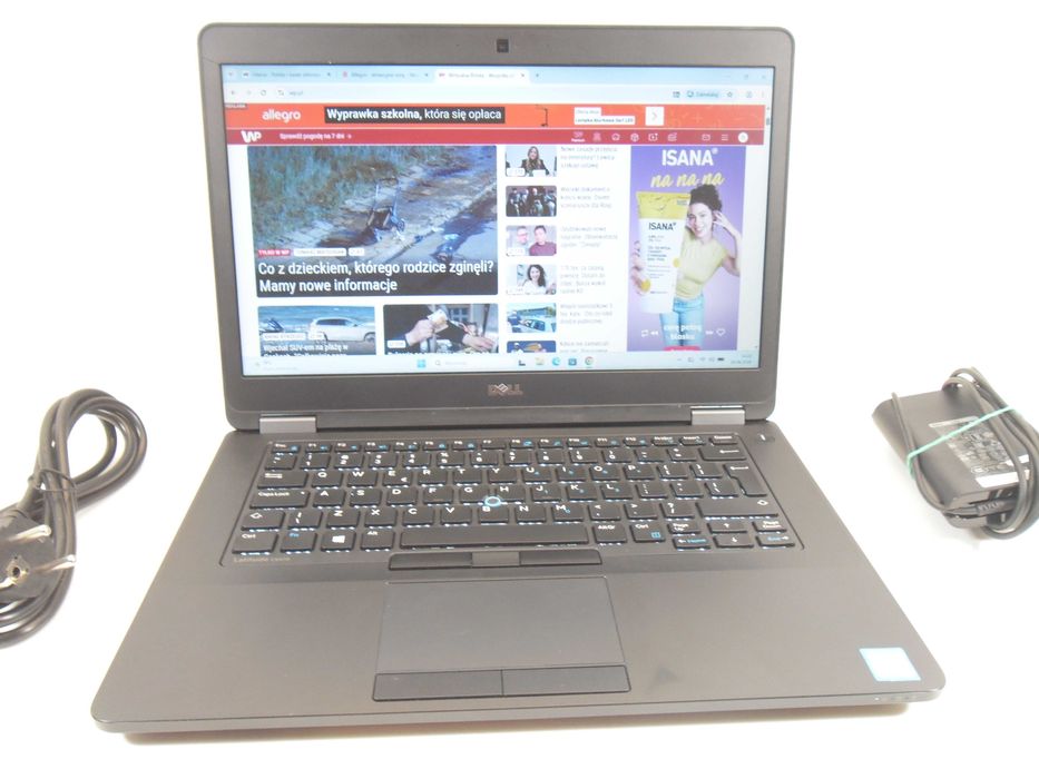 Laptop Dell Latitude e5470 i3 SSD256 Win11 Gwarancja ROK ! FV23