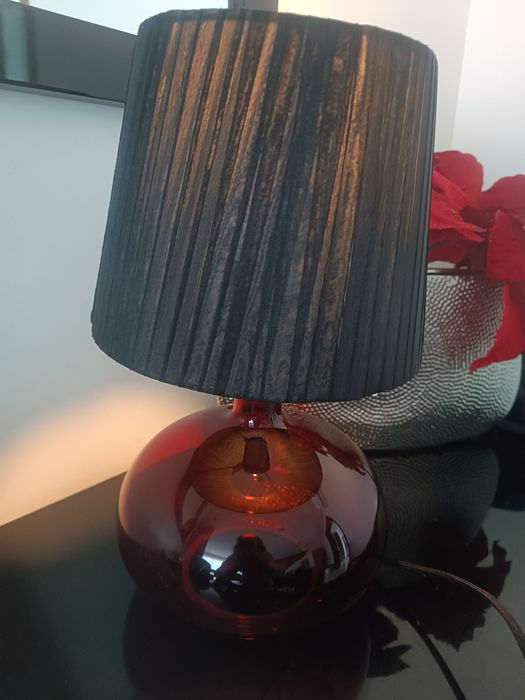 Candeeiro de vidro com regulador de intensidade