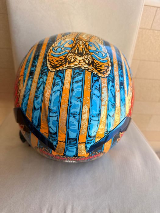 Capacete Icon Airform Pharaoh M + intercomunicador Sena