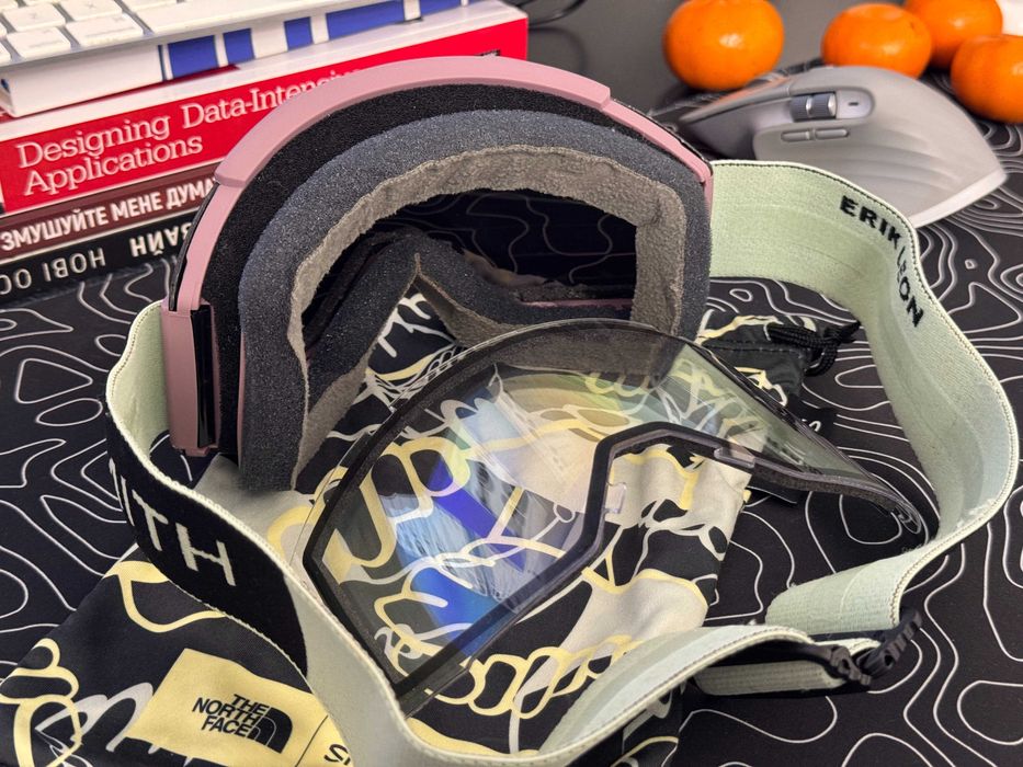 Smith Squad x TNF маска сноуборд лижі The north face зима похід борд