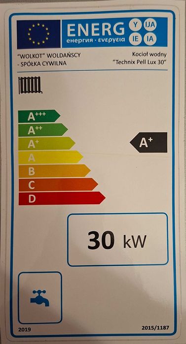 Kocioł piec 30kW pellet 5klasa WOLKOT dotacja kotły Technix