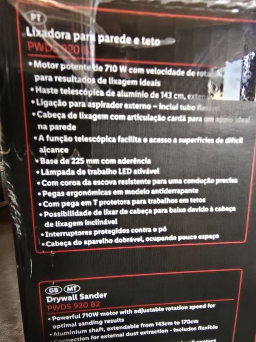 Lixadora para Pladur nova , tectos e paredes "girafa".