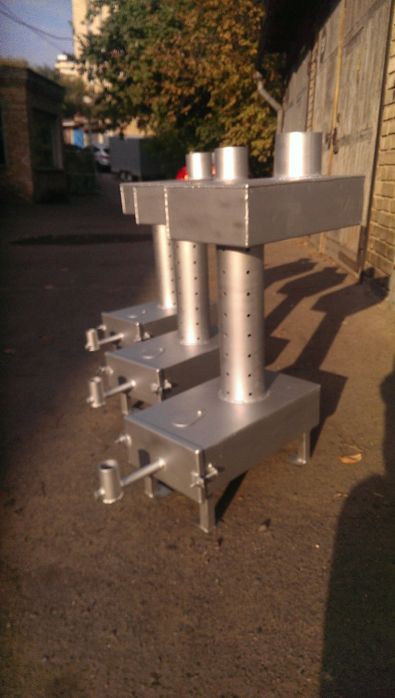 Печь на отработке  теплушка