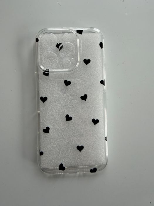 Iphone 16 Pro case Apple kropki serduszka