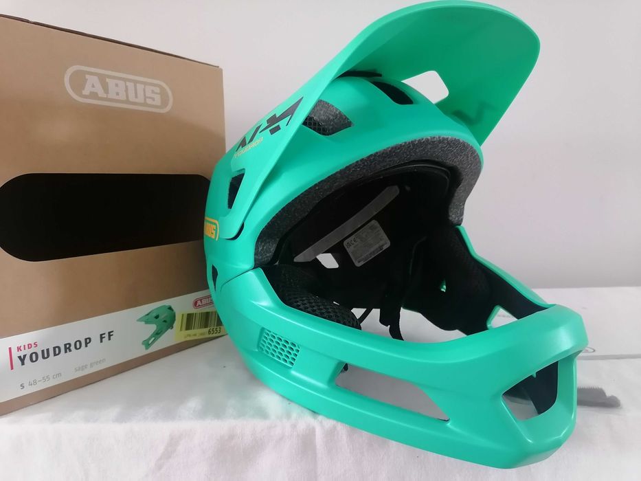 Kask rowerowy fullface Abus Youdrop FF Sage Green S 48-55cm
