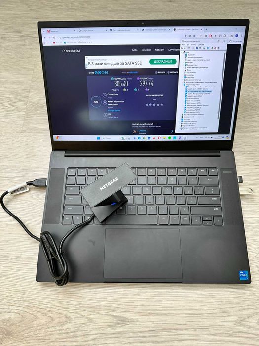 WiFi 6E USB 3.0 WiFi-адаптер NETGEAR A8000 Nighthawk AXE3000 Потужний