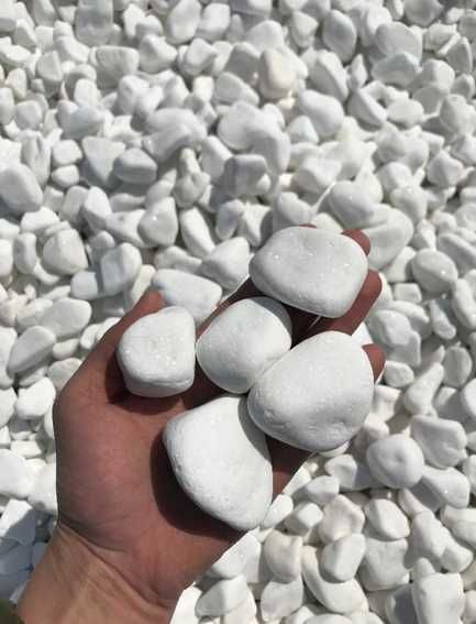 ŚNIEŻNOBIAŁY Grecki Otoczak Grys Biały Kamień 1-2, 2-4, 4-8, 8-13 cm