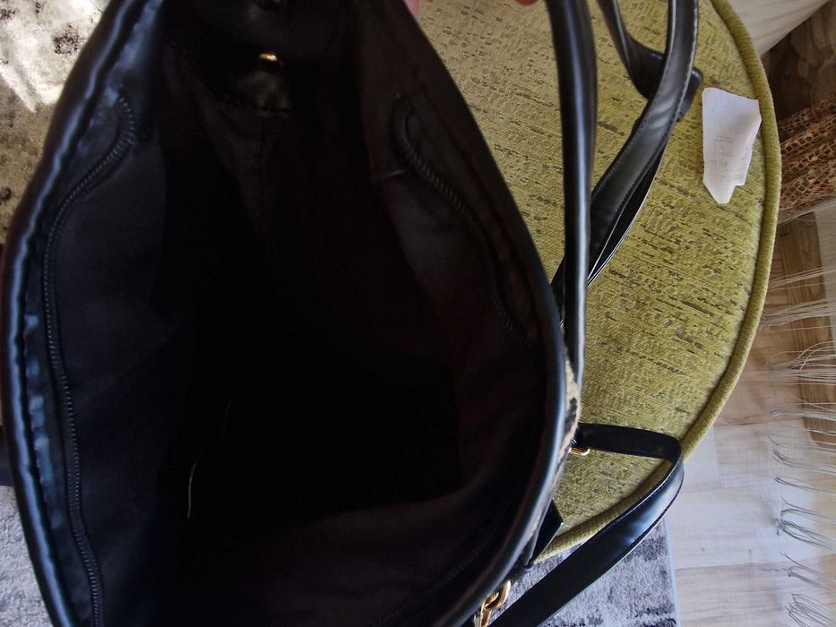 Torebka  duża shopper  panterka