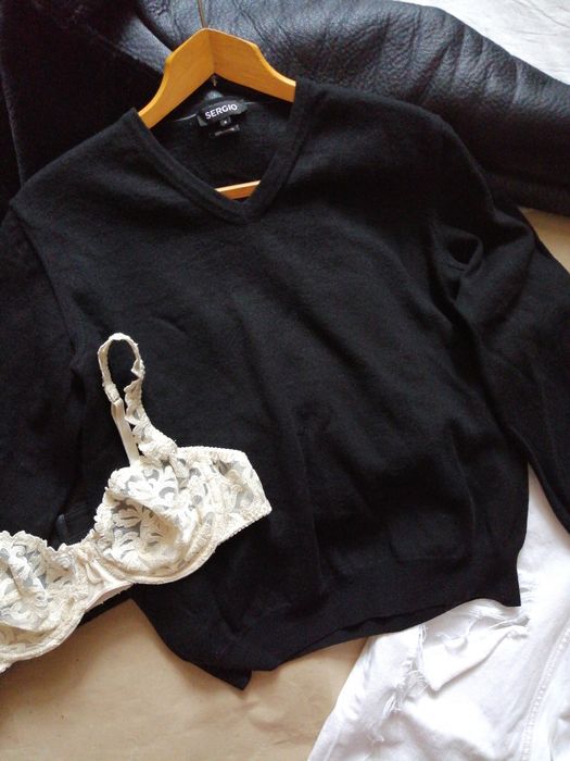 Шерстяной пуловер джемпер Sergio