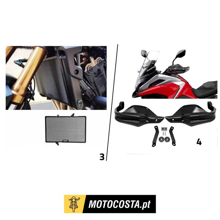 Acessórios HONDA - Grelhas Proteção, Protetores Mãos - MOTOCOSTA
