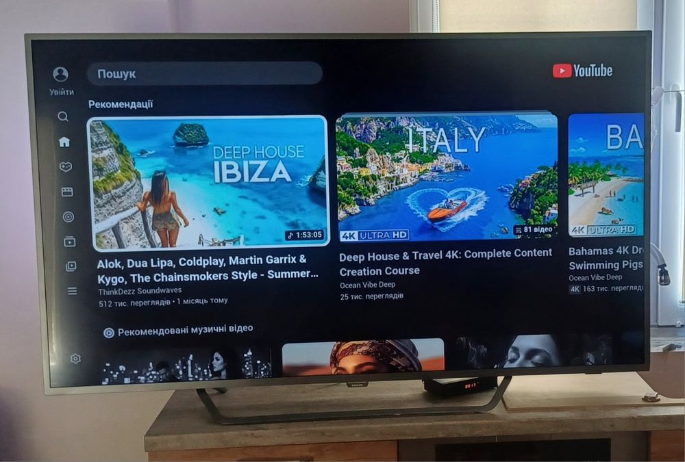 Телевізор 65 дюймів Філіпс Philips 65PUS6262 Ambilight Android TV Wi-Fi 4K Smart T 2 телевизор бу смарт б/у