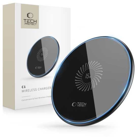 Ładowarka indukcyjna Wireless Charger Tech-Protect 15W czarna