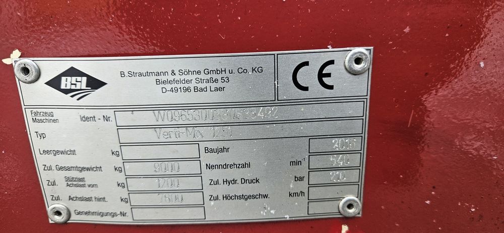 Paszowóz, Wóz Paszowy Strautmann 12m3