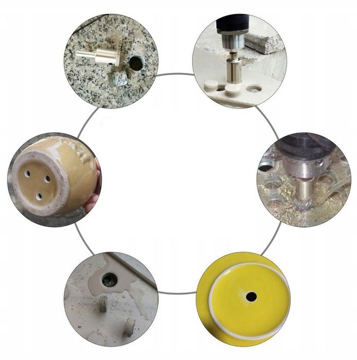 Otwornice Wiertła Diamentowe Do Gresu Płytek, Glazury, Szkła