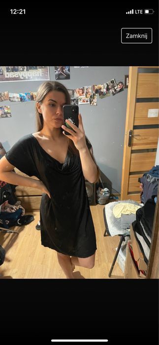Sukienka czarna Gina Tricot