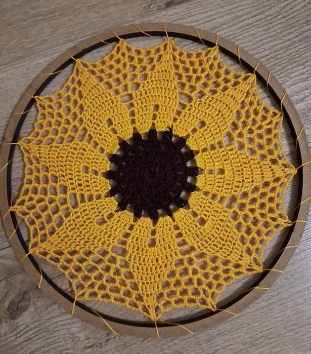 Мандала, панно гачком, ловець снів