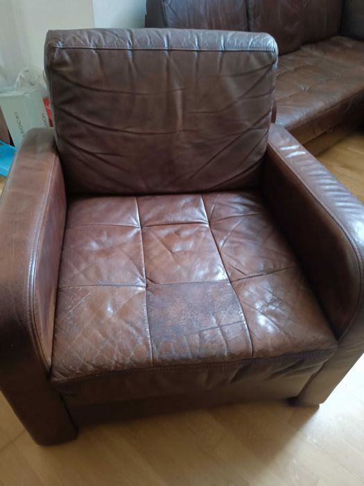 Fotel skórzany - do odnowienia