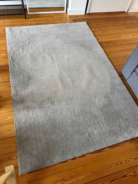 Tapete pelo curto, cinza, 133x195 cm IKEA KNARDRUP