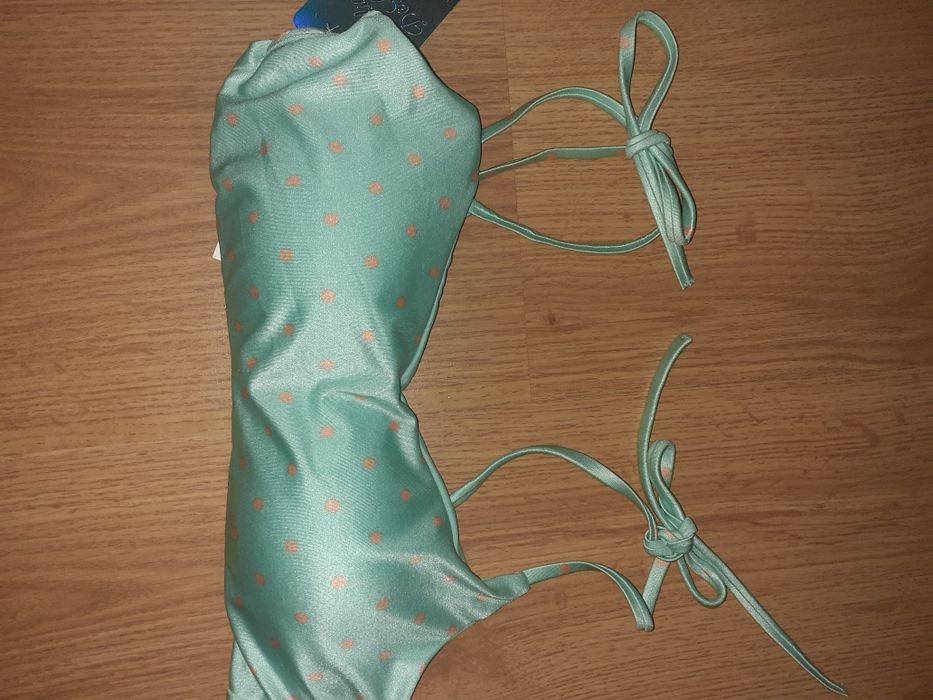 NOVO! Biquíni verde água com bolinhas da Tezenis. Tamanho S