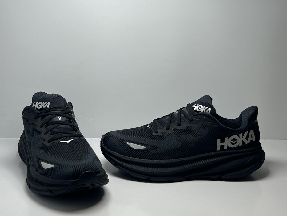 45-29см ОРИГІНАЛ 100% Кросівки HOKA CLIFTON 9 GORE-TEX BLACK 1141470 BBLC