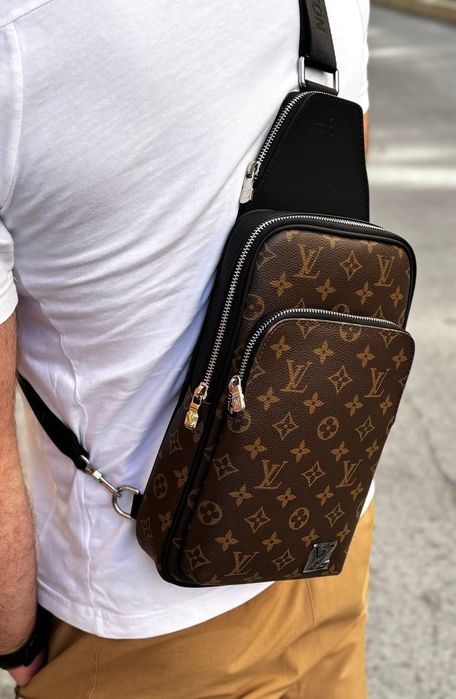 Сумка чоловіча Слінг Луї Вітон Louis Vuitton Слинг шкіряний