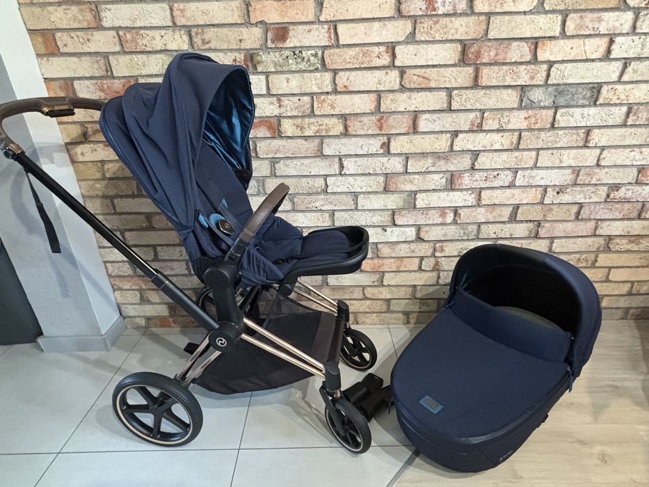 Wózek cybex priam 4.0 + wkladka merino, folie przeciwdeszczowe-zestaw